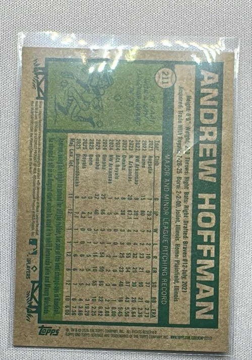 2026 Topps Heritage #211 Andrew Hoffman