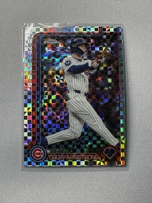 Pete Crow-Armstrong 2025 Topps Chrome Update #USC76 X-Fractor NM Cubs