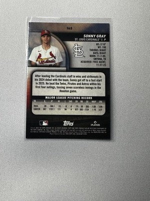Sonny Gray 2025 Topps Stadium Club #165 NM Cardinals