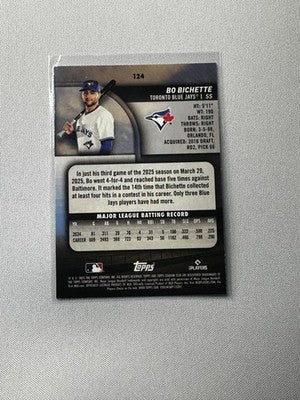 Bo Bichette 2025 Topps Stadium Club #124 NM Blue Jays