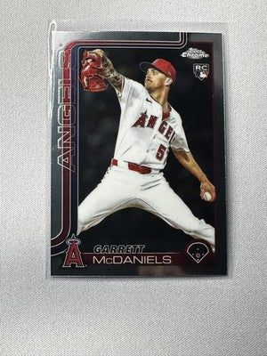 Garrett McDaniels 2025 Topps Chrome #USC20 Chrome RC NM Angels