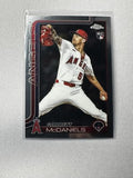 Garrett McDaniels 2025 Topps Chrome #USC20 Chrome RC NM Angels